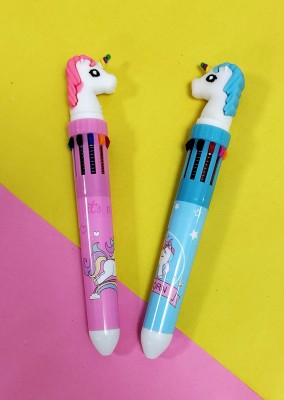 Preili's Unicorn Roller Ball Pen(Pack of 2, Multicolor)