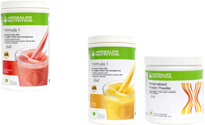 HERBALIFE Formula 1 Shake STRAWBERRY+MANGO +Protein Powder 200 GSTRAWBram Protein Shake(1200 g, STRAWBERRY, MANGO)