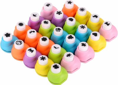 KNAFS 12PCS Mini Scrapbook Punches Handmade Cutter Card Craft DIY Paper Craft Punchs Punches & Punching Machines(Set Of 12, Multicolor)