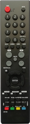 LipiWorld UN169 3in1 LCD LED Smart TV Universal Remote Control Compatible for Toshiba Panasonic Salora Led Tv Remote Controller(Black)