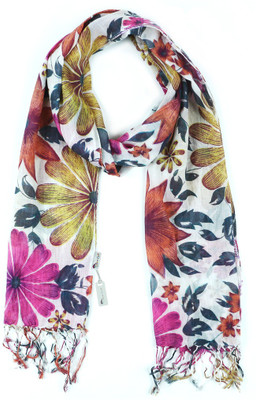 Cashmere Craft Printed Pure Cotton Women Fancy Scarf