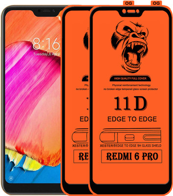 PEPHONE Edge To Edge Tempered Glass for Mi Redmi 6 pro(Pack of 1)