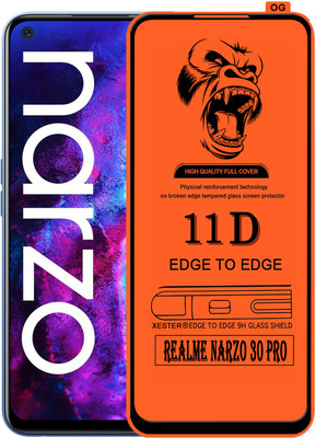 PFOAM Edge To Edge Tempered Glass for REALME NARZO 30 PRO(Pack of 1)