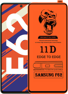 PEPHONE Edge To Edge Tempered Glass for SAMSUNG GALAXY F62(Pack of 1)
