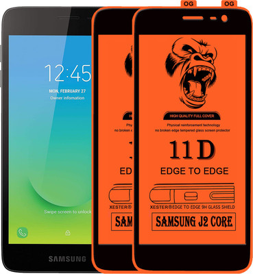 PEPHONE Edge To Edge Tempered Glass for SAMSUNG GALAXY J2 CORE(Pack of 1)