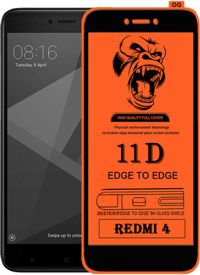 PEPHONE Edge To Edge Tempered Glass for Mi Redmi 4(Pack of 1)