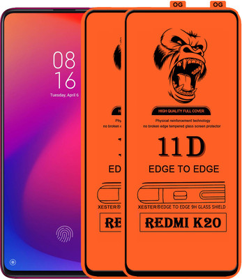 PEPHONE Edge To Edge Tempered Glass for Mi K20(Pack of 1)