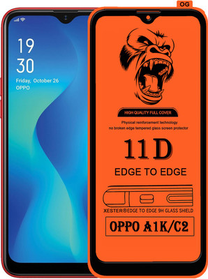 PEPHONE Edge To Edge Tempered Glass for OPPO A1K(Pack of 1)