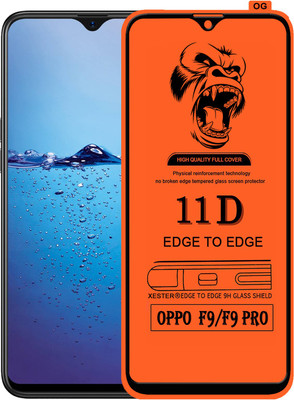 PEPHONE Edge To Edge Tempered Glass for Oppo F9(Pack of 1)