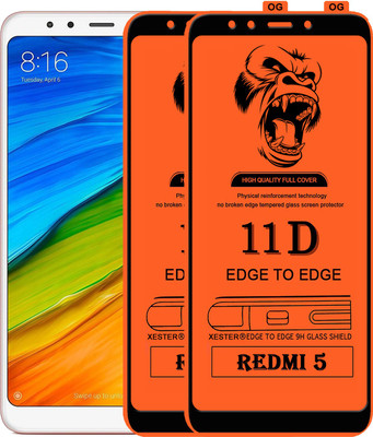 PEPHONE Edge To Edge Tempered Glass for Mi Redmi 5(Pack of 1)