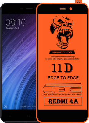 PFOAM Edge To Edge Tempered Glass for Mi Redmi 4A(Pack of 1)