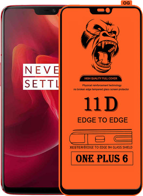 PEPHONE Edge To Edge Tempered Glass for OnePlus 6(Pack of 1)
