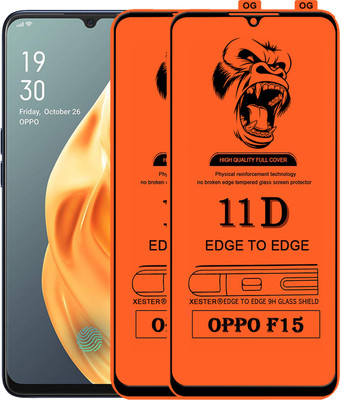 PEPHONE Edge To Edge Tempered Glass for OPPO F15(Pack of 1)