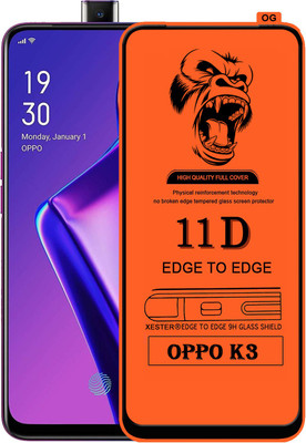 PEPHONE Edge To Edge Tempered Glass for OPPO K3(Pack of 1)