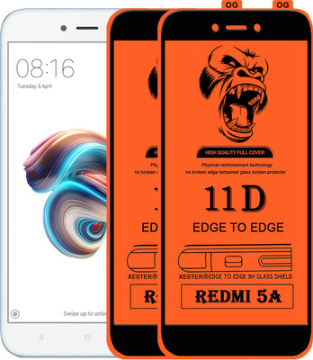 PEPHONE Edge To Edge Tempered Glass for Mi Redmi 5A(Pack of 1)