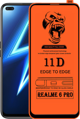 PEPHONE Edge To Edge Tempered Glass for REALME 6 PRO(Pack of 1)