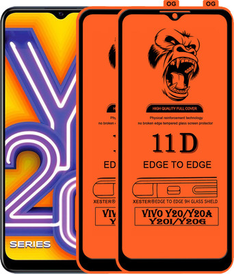 PEPHONE Edge To Edge Tempered Glass for VIVO Y20I(Pack of 1)