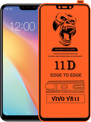 PEPHONE Edge To Edge Tempered Glass for VIVO Y81I(Pack of 1)