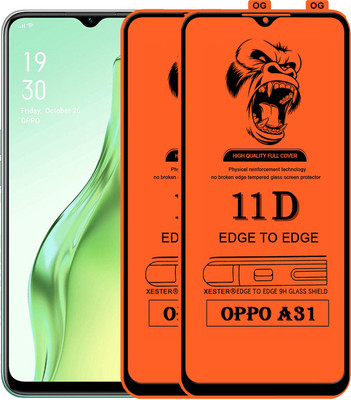 PEPHONE Edge To Edge Tempered Glass for OPPO A31(Pack of 1)