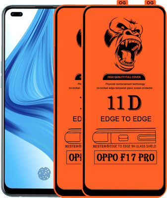 PEPHONE Edge To Edge Tempered Glass for OPPO F17 PRO(Pack of 1)