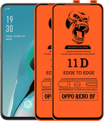 PEPHONE Edge To Edge Tempered Glass for Oppo Reno2 F(Pack of 1)