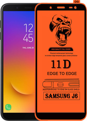 PFOAM Edge To Edge Tempered Glass for Samsung Galaxy J6(Pack of 1)