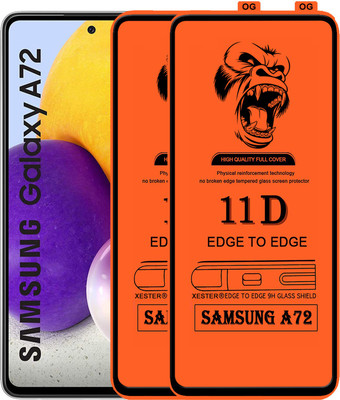 PEPHONE Edge To Edge Tempered Glass for SAMSUNG GALAXY A72(Pack of 1)