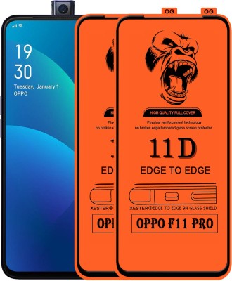 PFOAM Edge To Edge Tempered Glass for OPPO F11 PRO(Pack of 2)