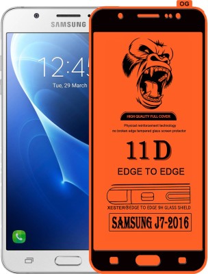 PEPHONE Edge To Edge Tempered Glass for Samsung Galaxy J7 - 6 (New 2016 Edition)(Pack of 1)