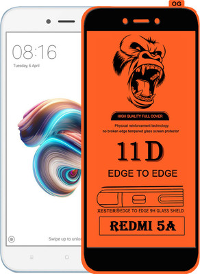 PEPHONE Edge To Edge Tempered Glass for Mi Redmi 5A(Pack of 1)