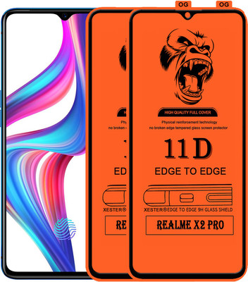 PFOAM Edge To Edge Tempered Glass for Realme X2 Pro(Pack of 2)