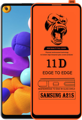 PEPHONE Edge To Edge Tempered Glass for SAMSUNG GALAXY A21S(Pack of 1)