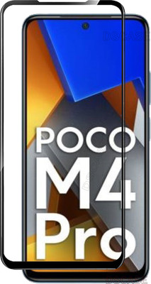 DSCASE Edge To Edge Tempered Glass for POCO M4 Pro 4G(16.33 cm (6.43 inch)(Pack of 1)