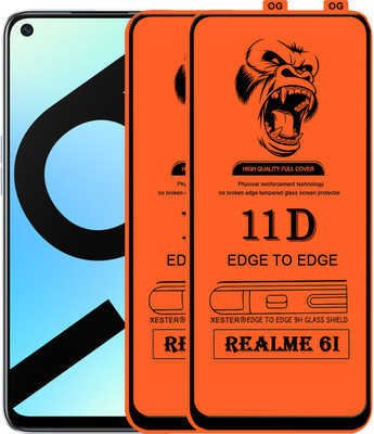 PEPHONE Edge To Edge Tempered Glass for REALME 6I(Pack of 1)