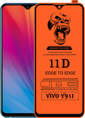 PEPHONE Edge To Edge Tempered Glass for VIVO Y91I(Pack of 1)