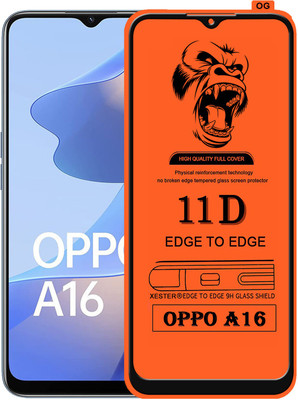 PEPHONE Edge To Edge Tempered Glass for OPPO A16(Pack of 1)