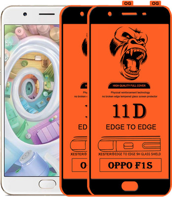 PEPHONE Edge To Edge Tempered Glass for Oppo F1s(Pack of 1)