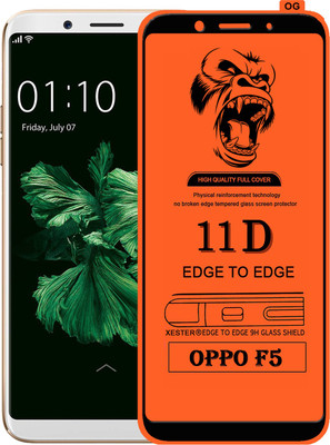 PEPHONE Edge To Edge Tempered Glass for Oppo F5(Pack of 1)