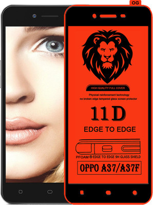 PEPHONE Edge To Edge Tempered Glass for Oppo A37f(Pack of 1)