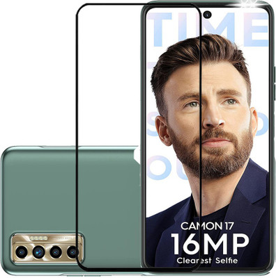 SPRITZEN Edge To Edge Tempered Glass for Tecno Camon 16, Tecno Camon 17, Tecno Camon 17 Pro, Tecno Camon 18(Pack of 1)