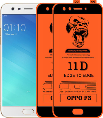 PEPHONE Edge To Edge Tempered Glass for Oppo F3(Pack of 1)