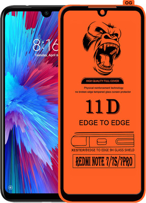 PEPHONE Edge To Edge Tempered Glass for REDMI NOTE 7(Pack of 1)