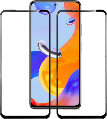 DSCASE Edge To Edge Tempered Glass for Mi Redmi Note 11 Pro(Pack of 2)