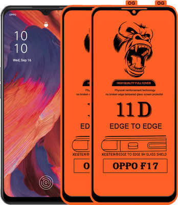 PEPHONE Edge To Edge Tempered Glass for OPPO F17(Pack of 1)