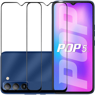 SPRITZEN Edge To Edge Tempered Glass for Tecno POP 5 LTE, Tecno POP 5 Pro(Pack of 2)