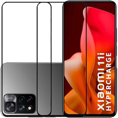SPRITZEN Edge To Edge Tempered Glass for Mi 11i, Mi 11i Hypercharge(Pack of 2)