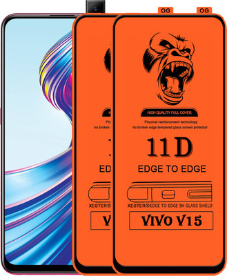 PEPHONE Edge To Edge Tempered Glass for VIVO V15(Pack of 1)