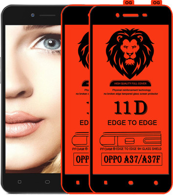 PEPHONE Edge To Edge Tempered Glass for Oppo A37f(Pack of 1)