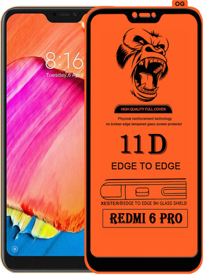 PEPHONE Edge To Edge Tempered Glass for Mi Redmi 6 pro(Pack of 1)