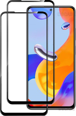 DSCASE Edge To Edge Tempered Glass for Mi Redmi Note 11 Pro(Pack of 2)